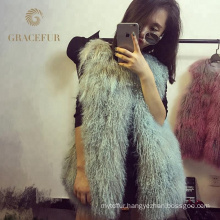 Excellent fast supplier woman mongolian fur vest fashion